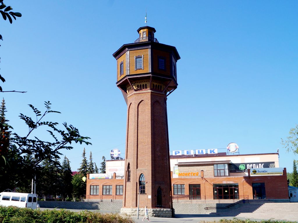 Водонапорная башня одна из лучших достопримечательностей города Белорецк